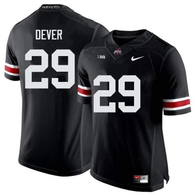 NCAA Ohio State Buckeyes Men's #29 Kevin Dever Black Nike Football College Jersey KLF4645FF